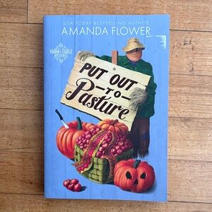 Put Out to Pasture by Amanda Flower - Bright Blue Cover